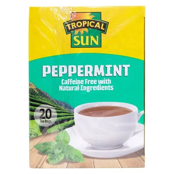 e9fa06_554b1d302f0b4da68ae242e1fcbf3a43~mv2 Tropical Sun Peppermint Tea 20 Bags - Image 1