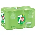7Up Free Sparkling Lemon & Lime Drink 6 X 330Ml