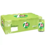 7UP Sugar Free: Soft Drink Cans - 330ml (Pack of 24)